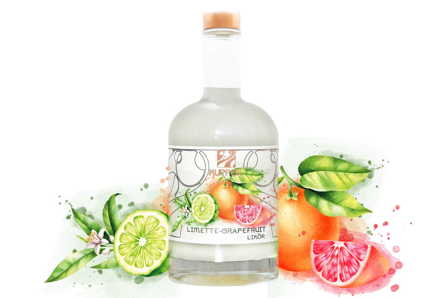 Limette-Grapefruit-Likör 0,5L